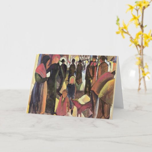 Abschied, beroemd schilderij van August Macke Kaart (Gele Bloem)