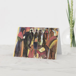 Abschied, beroemd schilderij van August Macke Kaart