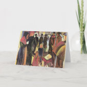 Abschied, beroemd schilderij van August Macke Kaart (Voorkant)