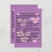 Abschieds Gedicht (Voorkant / Achterkant)