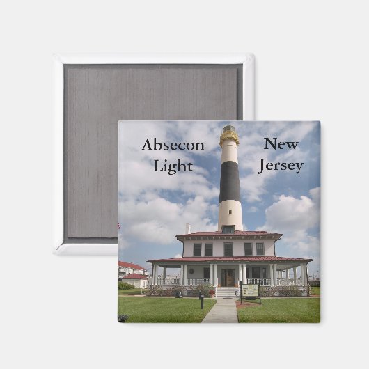 Absecon Light, magneet uit New Jersey (Voorkant / Achterkant)