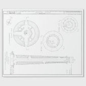 Absecon Lighthouse Blueprint Cadeaupapier (Vlak)