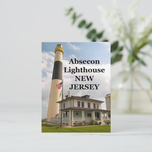 Absecon Lighthouse, Briefkaart New Jersey (Staand voorkant)