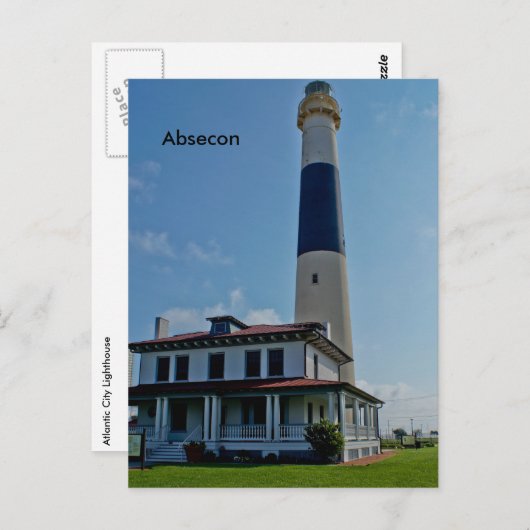 Absecon Lighthouse-New Jersey Briefkaart (Voorkant / Achterkant)