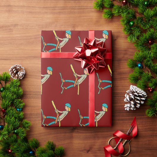 Abseilen Cadeaupapier (Feestdagen Geschenken)