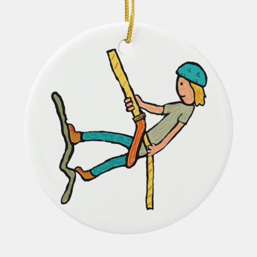 Abseilen Keramisch Ornament (Voorkant)