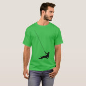 Abseilen retro t-shirt (Voorkant volledig)