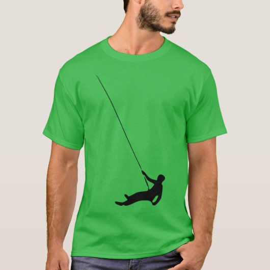 Abseilen retro t-shirt (Voorkant)