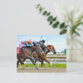 Absentee- Irad Ortiz jr. Camgo, Irish Roar Briefkaart (Staand voorkant)