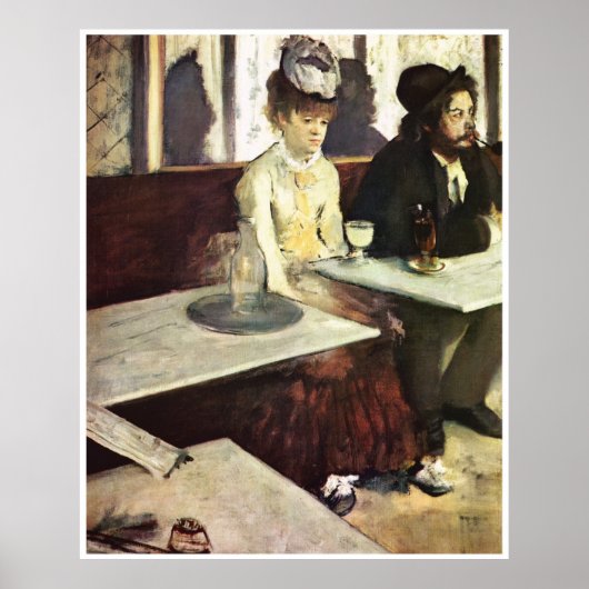 Absinthe, 1876 - Edgar Degas Poster (Voorkant)