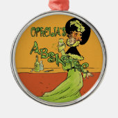 Absinthe 1890s Style Metalen Ornament (Voorkant)