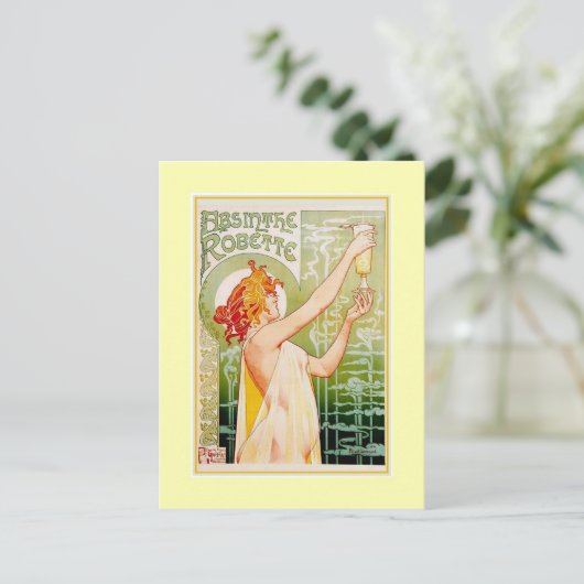 Absinthe Advert Briefkaart (Staand voorkant)