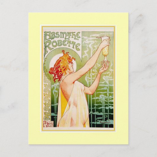 Absinthe Advert Briefkaart (Voorkant)
