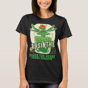 Absinthe Alcohol Green Fairy maakt de hartgroei T-shirt