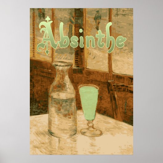 Absinthe Art Nouveau Advertisement Poster (Voorkant)