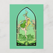 Absinthe Art Nouveau Briefkaart (Voorkant)