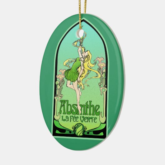 Absinthe Art Nouveau Keramisch Ornament (Links)