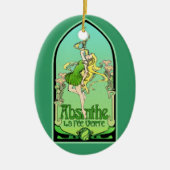 Absinthe Art Nouveau Keramisch Ornament (Voorkant)