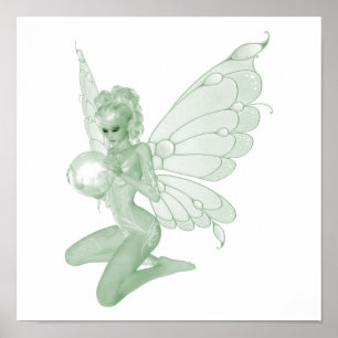 Absinthe Art Signature Green Fairy 13B Poster
