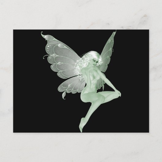 Absinthe Art Signature Green Fairy 1A Briefkaart (Voorkant)