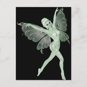 Absinthe Art Signature Green Fairy 3B Briefkaart