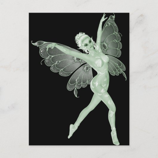 Absinthe Art Signature Green Fairy 3B Briefkaart (Voorkant)
