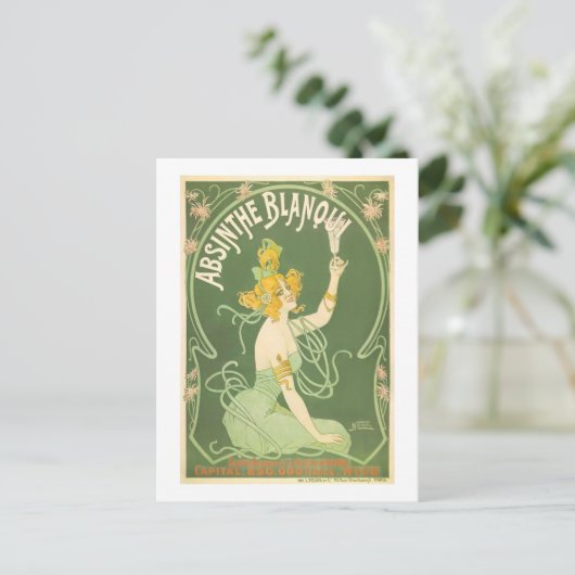 Absinthe Blanqui Nover Fine Art Briefkaart (Staand voorkant)