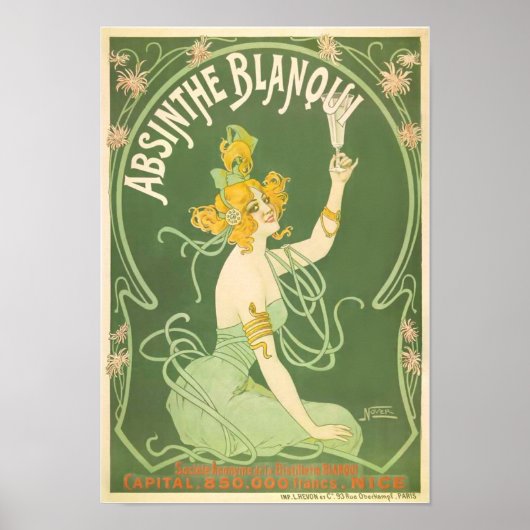 Absinthe Blanqui Nover Fine Art Poster (Voorkant)