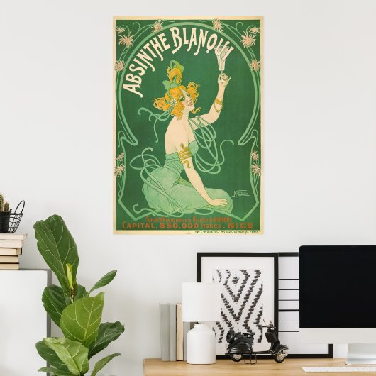 Absinthe Blanqui Poster (Thuiskantoor)