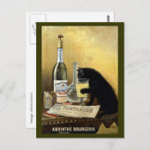  Absinthe Bourgeois Advertisement Briefkaart (Voorkant / Achterkant)