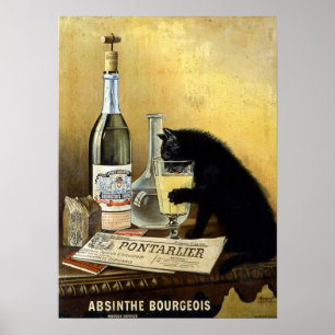  Absinthe Bourgeois Advertisement Poster