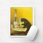 Absinthe Bourgeois en Cat Fine Vintage Poster Muismat (Met muis)