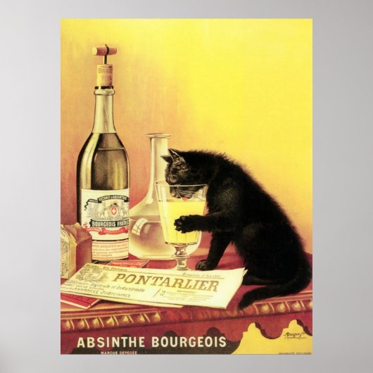 Absinthe Bourgeois Poster (Voorkant)