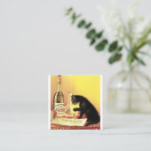 Absinthe Bourgeois Vierkante Visitekaartje (Staand voorkant)