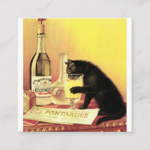 Absinthe Bourgeois Vierkante Visitekaartje