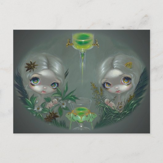 "Absinthe:  Briefkaart Anise and Artemisia" (Voorkant)