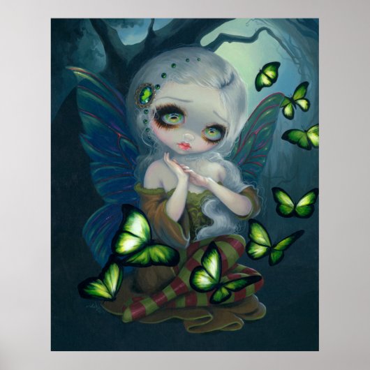 Absinthe Butterflies ART PRINT absinthe fairy art (Voorkant)