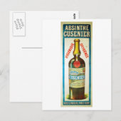 ABSINTHE CUSENIER BRIEFKAART (Voorkant / Achterkant)