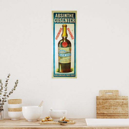 ABSINTHE CUSENIER Poster (Keuken)