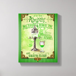 Absinthe "De Groene Fee" Canvas Afdruk
