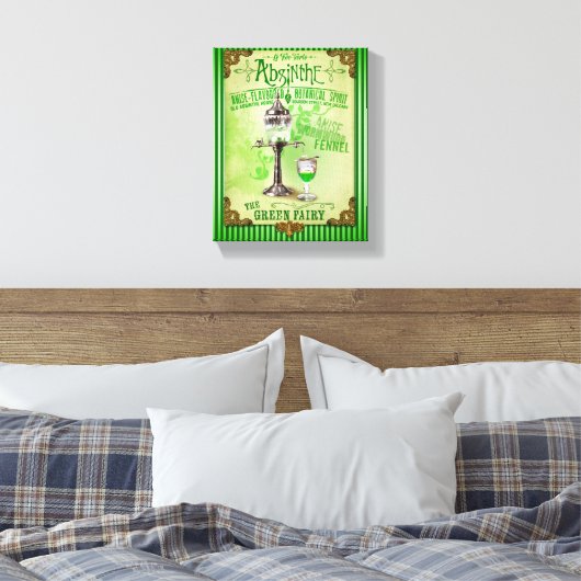 Absinthe "De Groene Fee" Canvas Afdruk (Insitu (Slaapkamer))