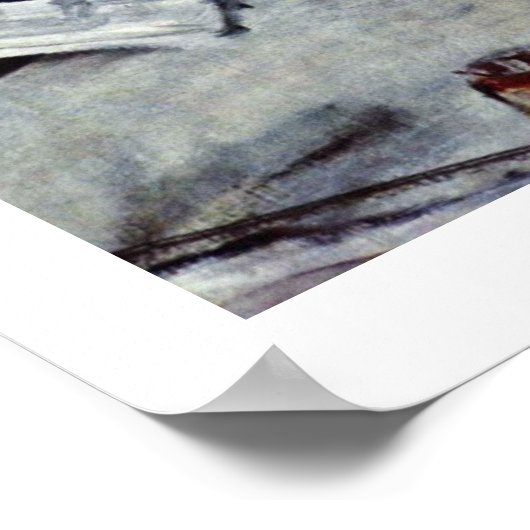 Absinthe door Edgar Degas Poster (Hoek)