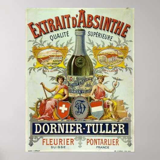 Absinthe Dornier-Tuller Poster (Voorkant)