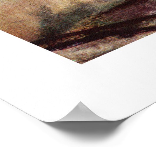 Absinthe Drinker door Edgar Degas Poster (Hoek)