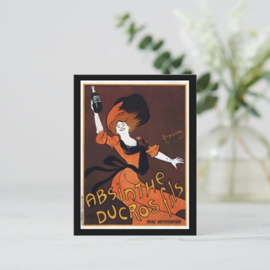 Absinthe Ducros Fils Briefkaart (Staand voorkant)