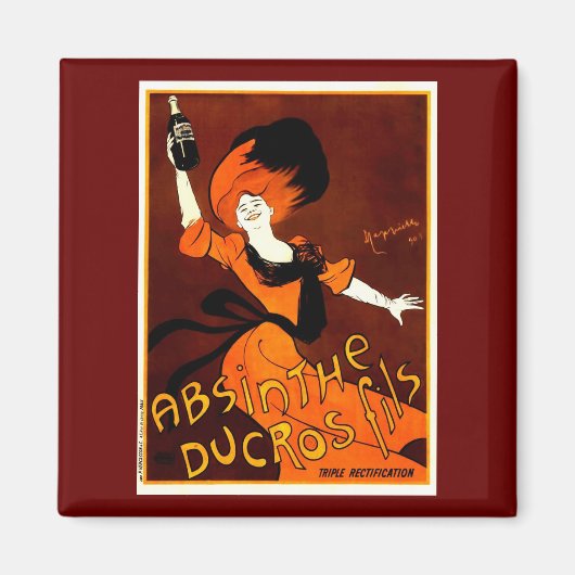 Absinthe Ducros Fils Leonetto Cappiello Fine Art Magneet (Voorkant)