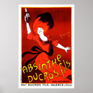 Absinthe Ducrosfils Poster Vintage Franse Adverten