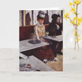 Absinthe - Edgar Degas - c1876 Kaart (Gele Bloem)