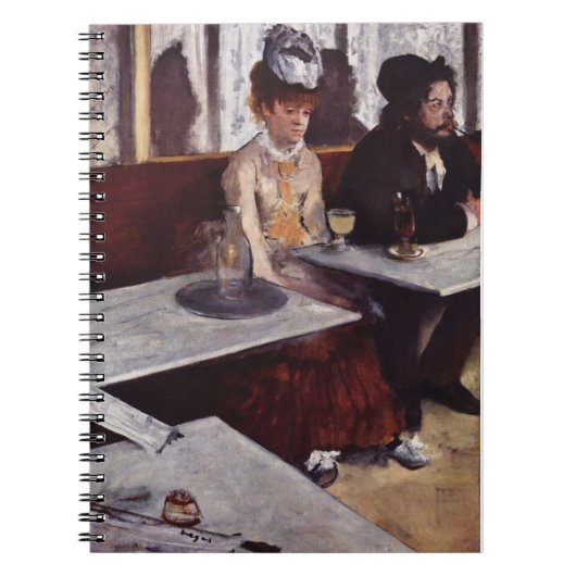 Absinthe - Edgar Degas - c1876 Notitieboek (Voorkant)