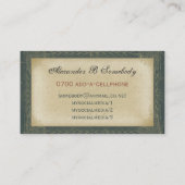 Absinthe Faerie - La Fée Verte - The Green Fairy Visitekaartje (Achterkant)